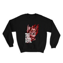 True Devil Ugly Monster : Gift Sweatshirt For Halloween Party Decor Horror Horri - £23.13 GBP