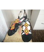 American Rag Black Beaded Gladiator Sandals NIB Size 8M - £18.59 GBP