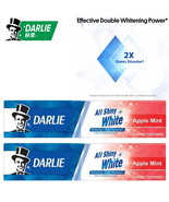 (2 Pieces 140G) Darlie Whitening All Shiny White Apple Mint Fluoride Too... - £18.08 GBP