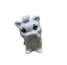 Barbie Doll White Yorkshire Terrier Yorkie Pet Puppy Accessory 1.5 inch - £4.80 GBP