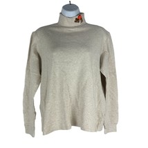 Classic Elements Women&#39;s Fall Turtleneck Sweater Size M Beige - £14.46 GBP