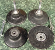 Two 3 inch ROLL LOCK HOLDER / MANDREL Disc Pad MADE IN USA Heavy Duty 1/4&quot; - $19.99