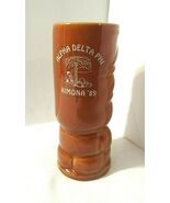 Vtg Tiki Tumbler Mug Alpha Delta Phi Fraternity Event Kimona 1989 Made i... - €26,32 EUR