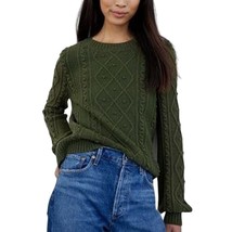 Amour Vert Faedra Moss Green 100% Wool Pullover Sweater S - $35.00