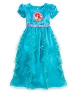 Disney Little Mermaid Ariel Girl&#39;s Fancy Dress-Up Ruffled Satinet Nightg... - $736.43 MXN
