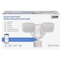 Feit Smart Motion-Sensing Hardwired LED White Smart-Enabled Security Flo... - $44.95