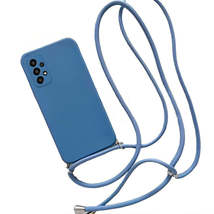 Anymob Samsung Phone Case Blue Crossbody Necklace Lanyard - £18.45 GBP