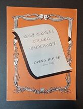 San Carlo Opera Company Opera Season 1947 Playbill Program - $40.24