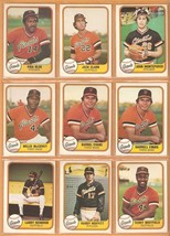 1981 Fleer San Francisco Giants Team Lot 28 Diff Mc Covey Darrell Evans Vida Blue - £3.18 GBP