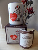 1984 Marjorie Sarnat Calabasas Collection Teddy Nurse Coffee Mug  - £11.94 GBP