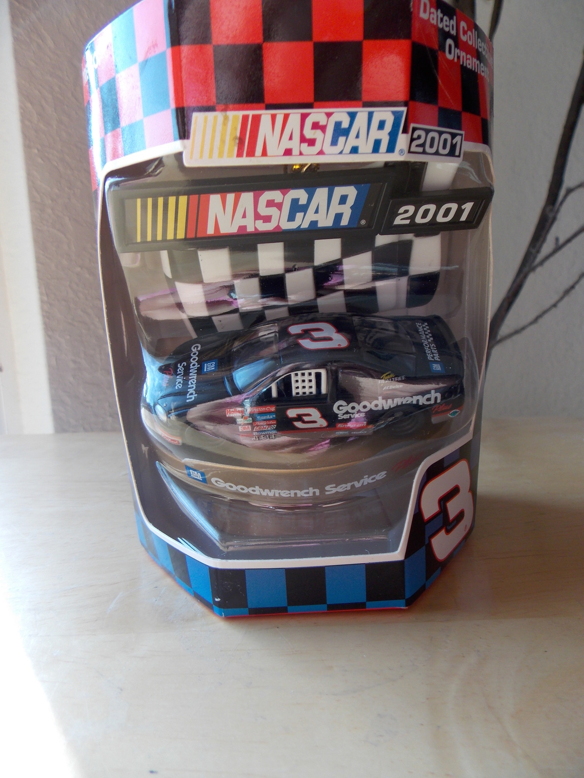 Dale Earnhardt #3 2001 Nascar Dated Collectible Ornament  - $20.00