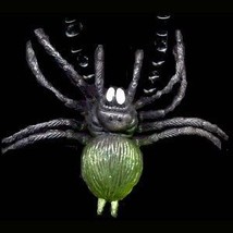 Funky Giant Tarantula Spider Pendant Necklace Witch Amulet Costume Jewelry-GREEN - £5.47 GBP