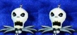 Funky Mad Jack Skellington Earrings Gothic Nightmare Before Christmas Jewelry -B - $10.75