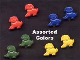 Funky PUPPY DOG BUTTONS EARRINGS Teacher Novelty MultiColor Jewelry- 4-P... - $9.34 CAD