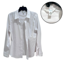 Time and Tru Men’s XL White Long Sleeve Polo Shirt Casual Classic Top - $15.84