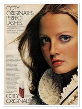 Coty Originals Perfect Lashes Mascara Vintage 1972 Full-Page Retro Magaz... - £7.72 GBP