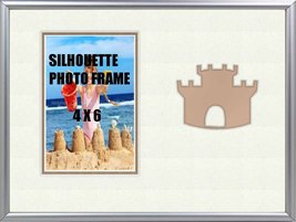 Childrens Beach Sand Castle Summer Table Top Photo Frame 8x10 Hold 4x6 Photo - $17.50