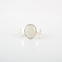 Rainbow Moonstone Ring, Solid 925 Silver Ring, Handmade Ring, June Birthstone Ri - £122.25 GBP