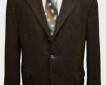 Arnold Brant Mens Brown Cashmere Sport Coat Jacket Three Button Colombo 44R - $29.70