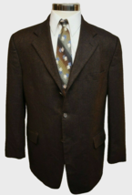 Arnold Brant Mens Brown Cashmere Sport Coat Jacket Three Button Colombo 44R - £23.79 GBP
