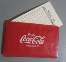 Enjoy Coca-Cola Plastic Folder With 10 Double Sided TO-DO-LIST 5.5 X 3.5 Inches - £4.54 GBP