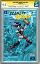 CGC SS 9.8 Harley Quinn Invades SDCC #1 RRP SIGNED X3 Amanda Conner Bruc... - $296.99