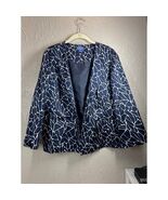Pendleton Blazer Womens Silk Collarless Lightweight Jacket Size 16 - $63.32 CAD