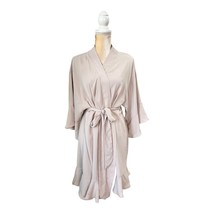 Birdy Grey Kenny Ruffle Robe Size M/L Taupe Brown - £16.06 GBP