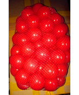 100PCS Soft Plastic Pit Ball Large Red Color Balls Dia. 2.75&quot;(7cm) CE - £21.47 GBP