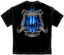 New Police 9 11 Twin Towers Tribute T Shirt - $22.76+