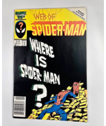 Marvel Web of Spider‑Man #18 1st Venom Eddie Brock Mark Jewelers 1986 Ke... - $1,130.94 MXN