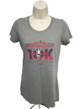 2017 NYRR Gretes Great Gallop 10K Run Womens Medium Gray TShirt - £15.27 GBP