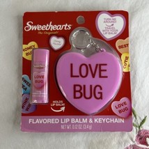 Cherry Lip Balm KEYCHAIN Love Bug Key Chain Balm Holder NewValentine&#39;s Gift - £8.92 GBP