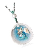 Beach Nautical Ocean Pendant Starfish Conch - $71.62