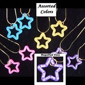 Funky Cute BFF BEST FRIENDS STAR NECKLACES Novelty Charm Costume Jewelry-ONE SET - $6.85