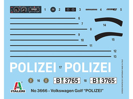 Skill 3 Model Kit 1978 Volkswagen Golf &quot;Berlin Polizei (Police) Department&quot; 1/24 - £68.18 GBP