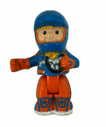 Fisher Price Little People Poseable Race Car Driver Eddie in Blue &amp; Orange - $5.39 CAD