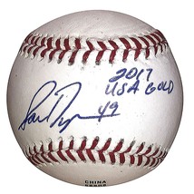 Sam Dyson Texas Rangers Signed Baseball San Francisco Giants Autographed Proof - £53.70 GBP