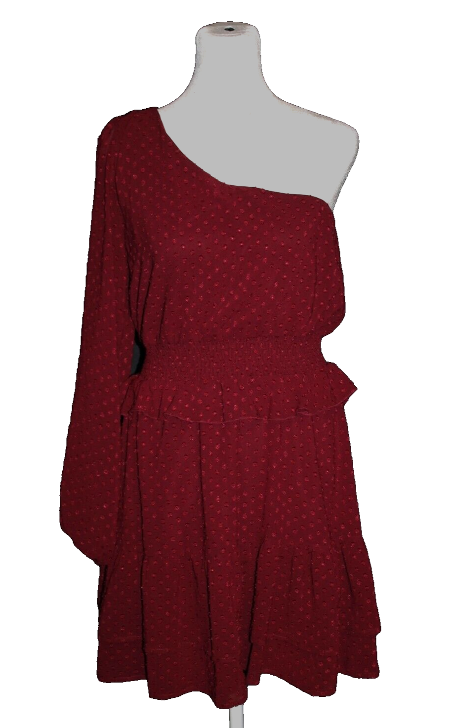 Primary image for Altar'd State Women’s Dress Size Medium M Burgundy Lined Cinched Waist