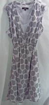 Ellos Tank Dress Empire Waste High Low Hem Black and White 16W - $25.25