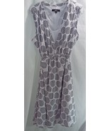 Ellos Tank Dress Empire Waste High Low Hem Black and White 16W - $25.25