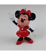 Vintage Disney Minnie Mouse In Red Dress &amp; Shoes 2.25&quot; Christmas Ornament - $17.51 CAD