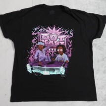 Outkast ATLiens Cartoon Graphic T-Shirt Size Large Short Sleeve Black - £11.47 GBP