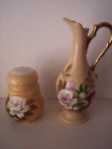 * Lefton China Handpainted Shaker Creamer Vase 2 Vintage - $17.62