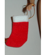 Barbie doll accessory holiday Christmas stocking mantel sock Santa Claus... - £7.85 GBP