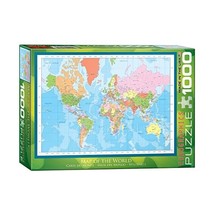 Eurographics EG60001271 Map of the World Puzzle (1000 Pieces)  - £30.85 GBP