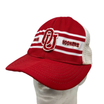 VTG Reynolds Oklahoma Sooners Mesh Trucker Snapback Baseball Hat Small Medium - £39.74 GBP