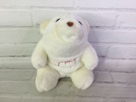 VTG Gund Snuff White Polar Bear Baby&#39;s First Christmas Plush Stuffed Animal Toy - £35.34 GBP