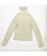 H&amp;ML.O.G.G. Cowl Turtle Neck Sweater Chunky Cable Knit Large Long Sleeves - $365.00 MXN