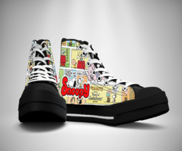 Snoopy Peanuts Comics Printed Canvas Sneakers SHoes - £31.83 GBP+